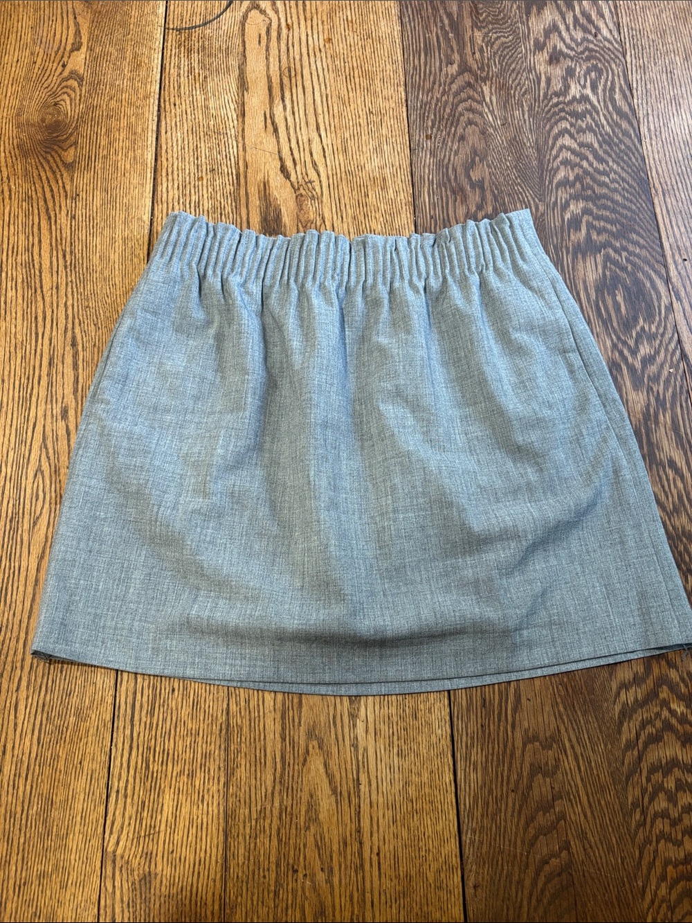 J. Crew Gray Elastic Waist Mini Skirt